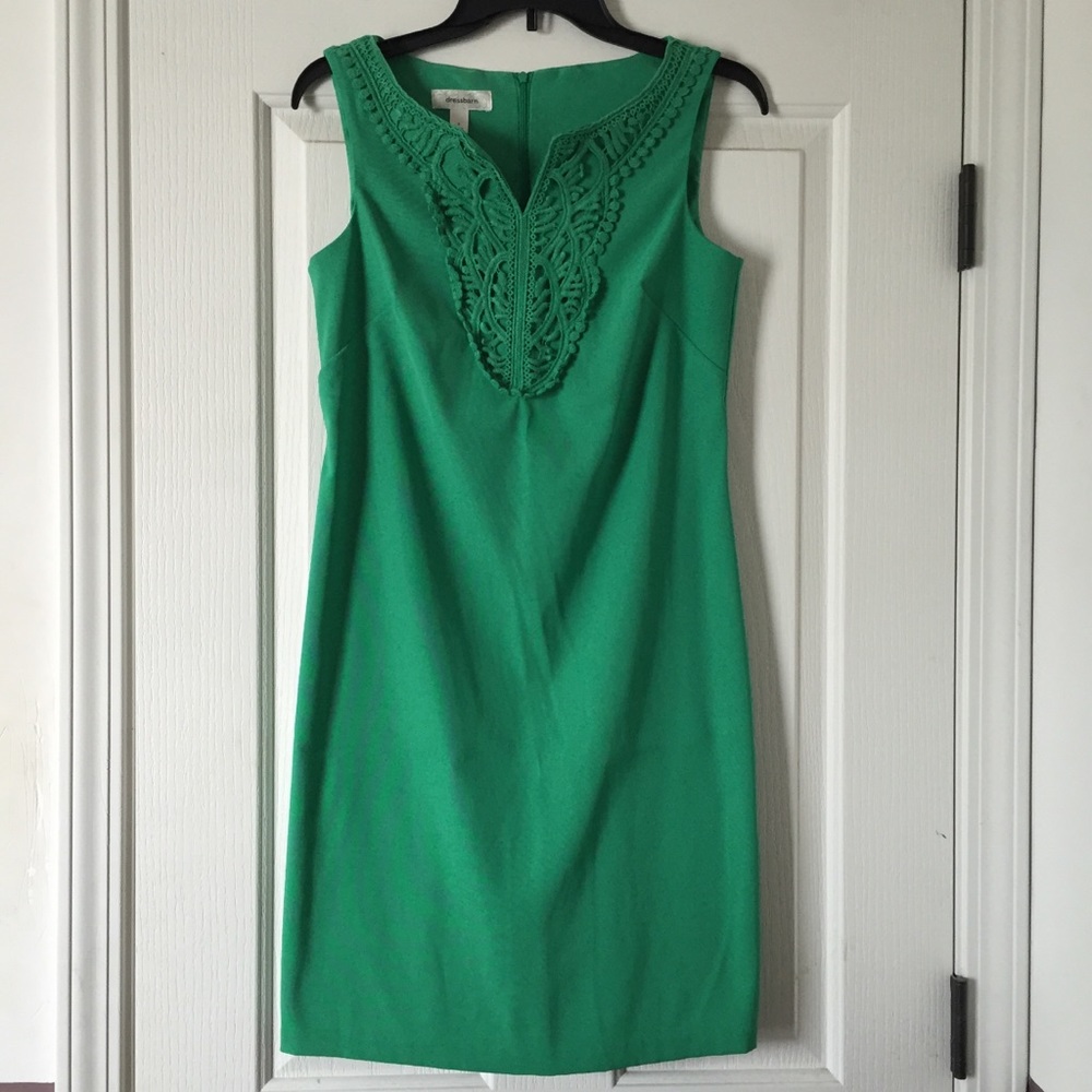 Green Sleeveless Shift Midi Dress